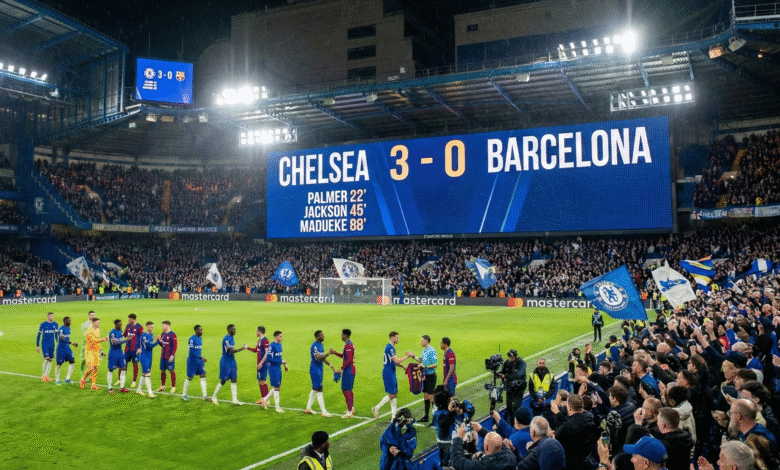 نتيجة مباراة تشيلسي وبرشلونة (3-0): أهداف المباراة وملخص ليلة سقوط البارسا