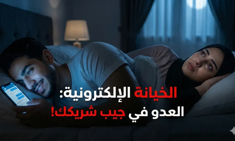 الخيانة الإلكترونية: هل يعتبر "اللايك" والمحادثات السرية خيانة؟ 7 علامات تكشف المستور وتدمر الزواج الصامت.