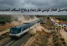 عاجل: تفاصيل جنوح قطار تونس غار الدماء اليوم 26 ديسمبر وبلاغ السكك الحديدية